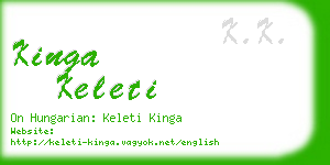 kinga keleti business card